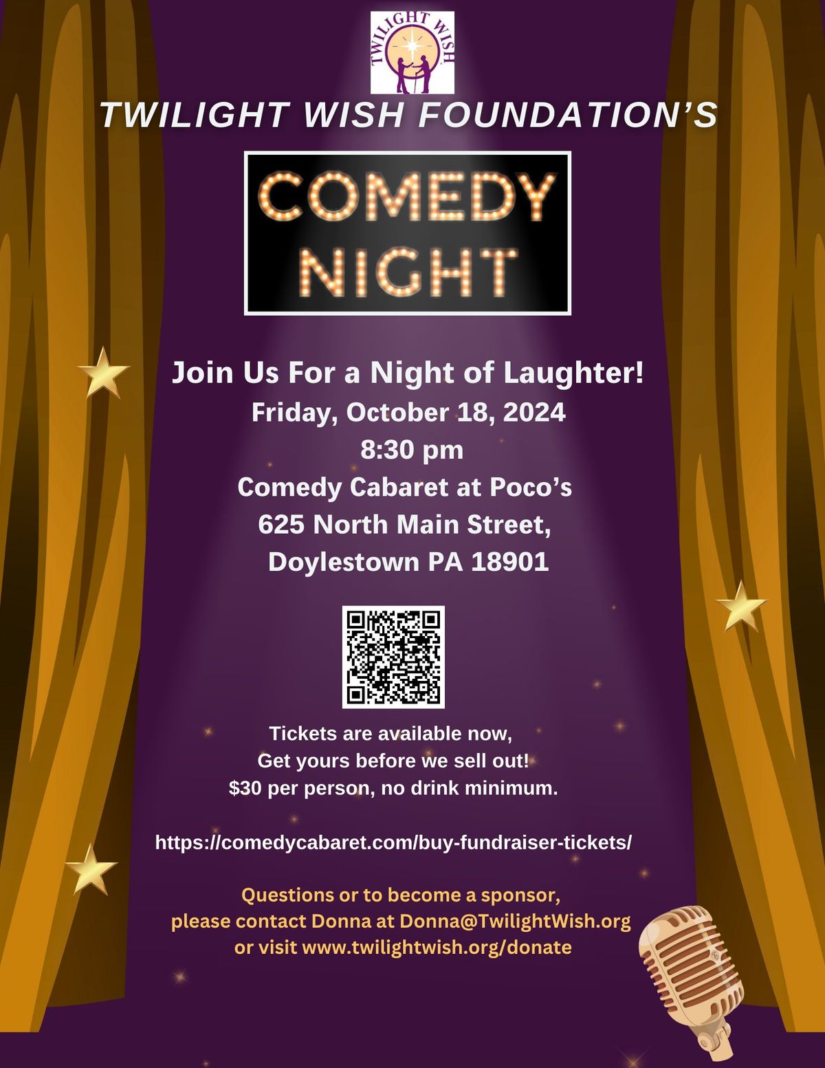 Comedy Night Fundraiser at Poco's