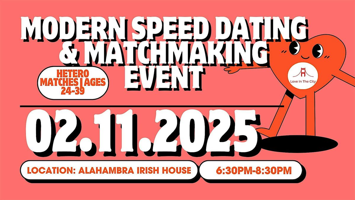 Modern Speed Dating | Redwood City | Ages 24- 39