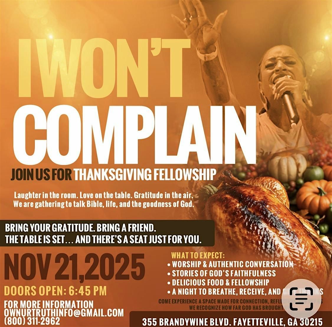 Thanksgiving Bible study Fellowship (We have so much to be thankful for)