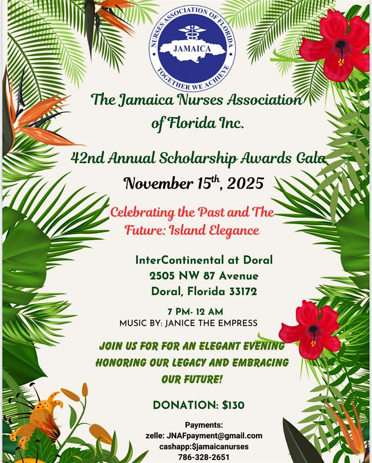 Jamaica Nurses Association of Florida: 42nd Scholarship Awards Gala