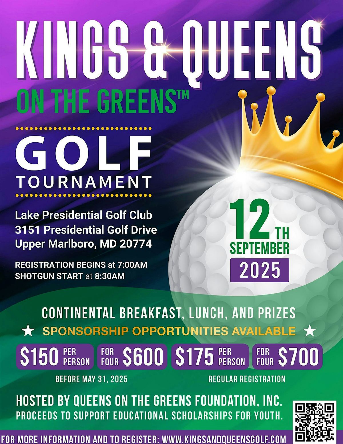 Kings and Queens on the Greens Golf Tournament