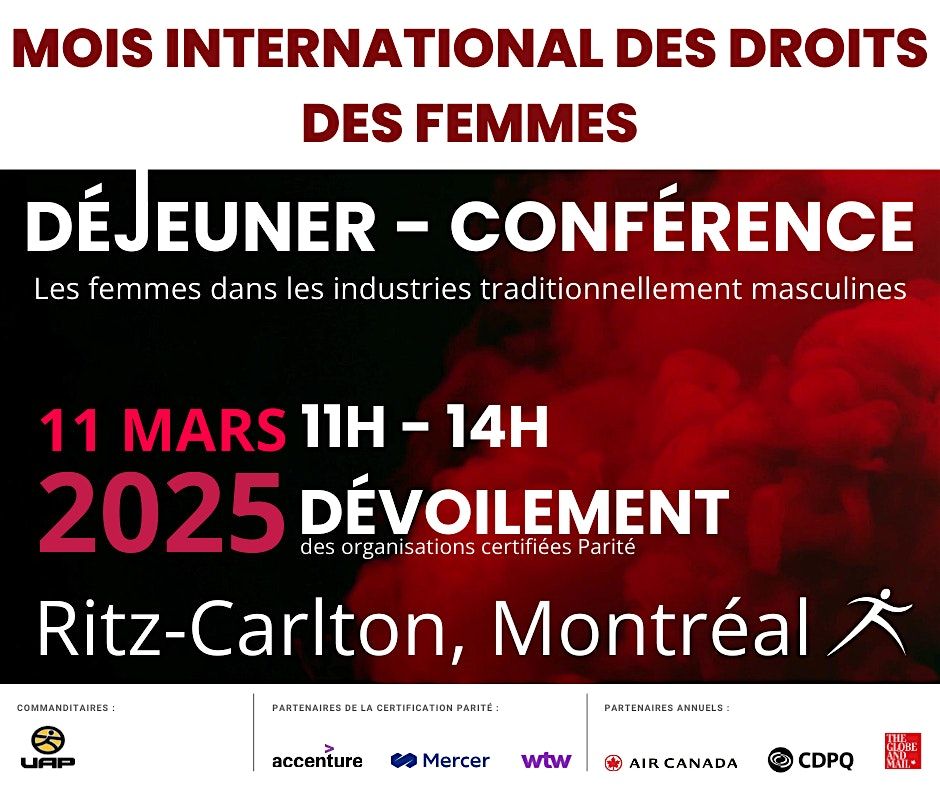 D\u00e9jeuner-causerie \u00e0 l'occasion du Mois international des droits des femmes