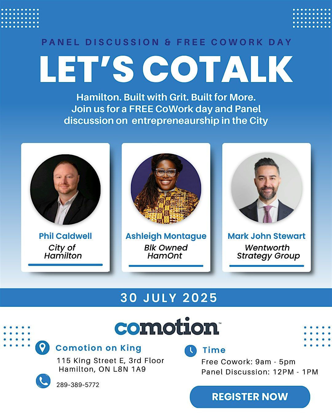 Let\u2019s CoTalk: Free Coworking Day + Panel Discussion at CoMotion