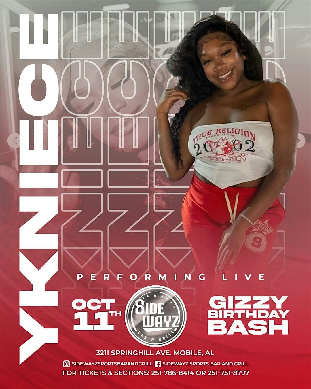 YKNIECE Performing Live at Sidewayz