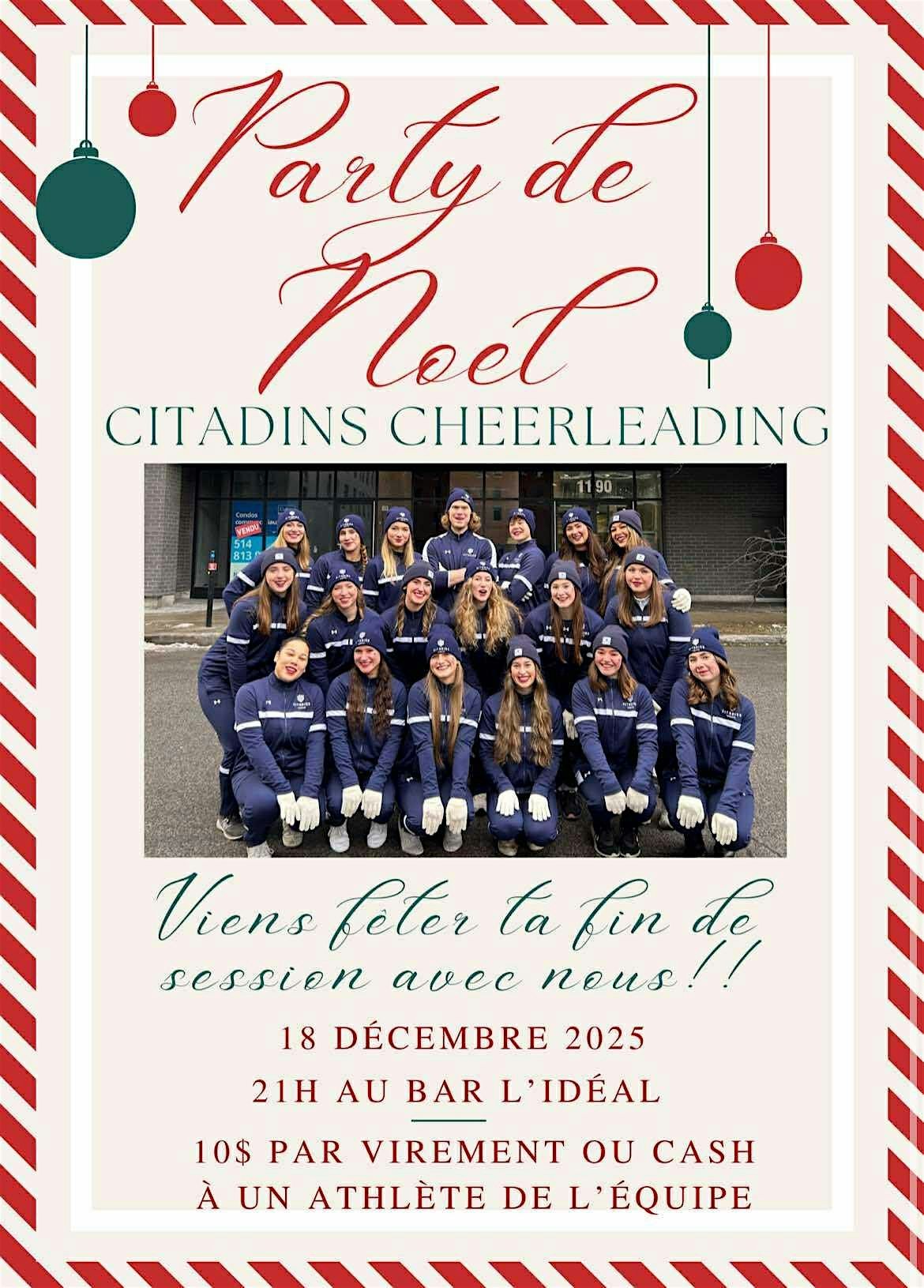 PARTY FIN DE SESSION CITADINS CHEERLEADING