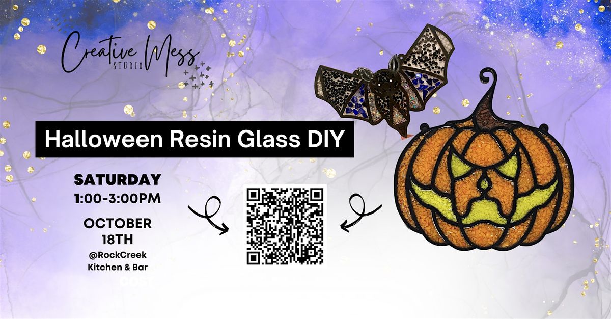 Halloween Resin Glass DIY | Rock Creek Kitchen & Bar
