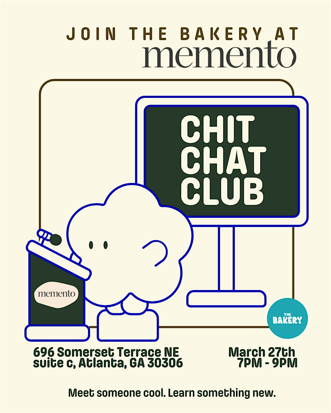 Chit Chat Club ~ March @ Memento