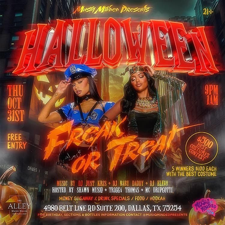 MusiQ Minded Presents: Freak or Treat Halloween