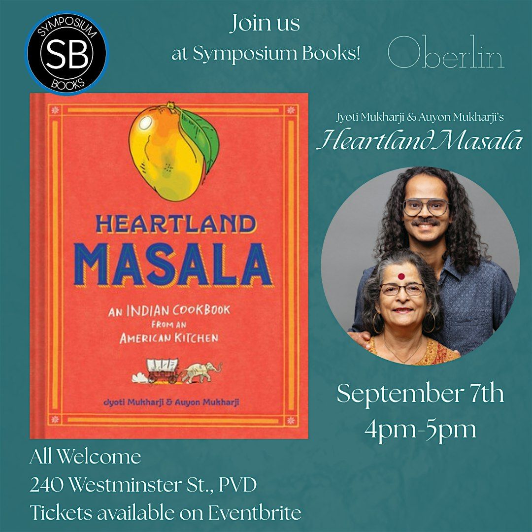 Cookbook Event! Jyoti Mukharji & Auyon Mukharji's "Heartland Masala"