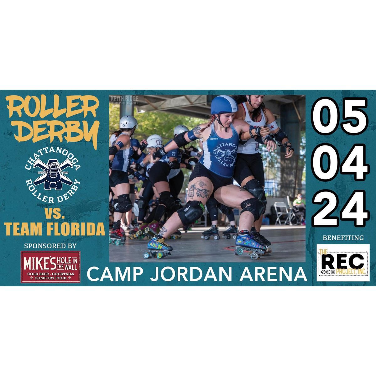 May 4th Chattanooga Roller Derby @ Camp Jordan Arena