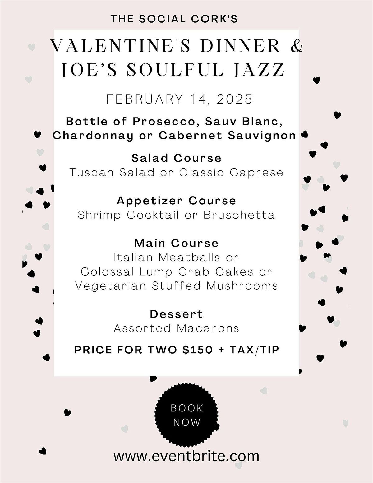 Valentine's dinner & Joe\u2019s soulful jazz