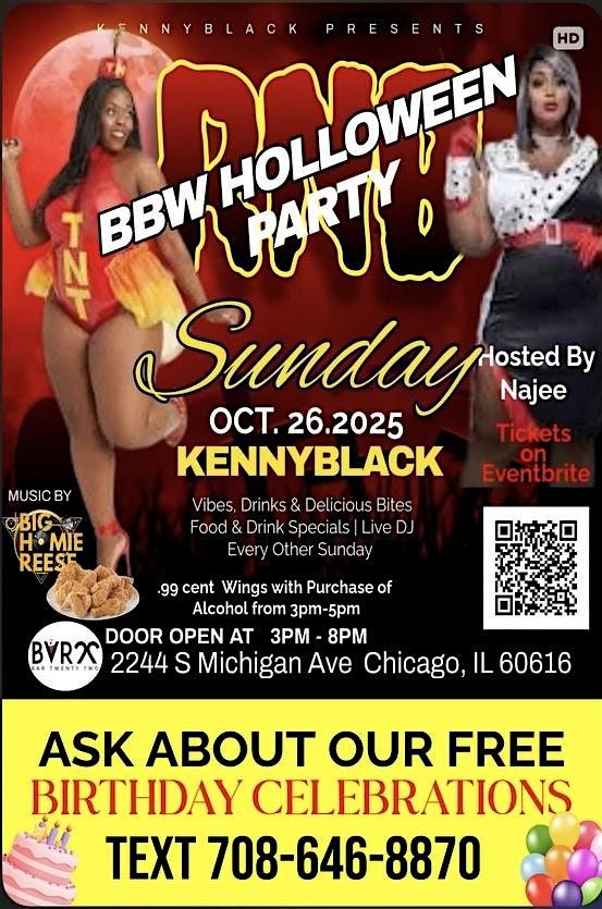 R&B REGGAE & HOUSE MUSIC BBW HALLOWEEN PARTY
