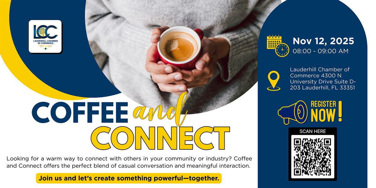 Coffee and Conversations: Build Powerful Connections. Reserve Your Spot!