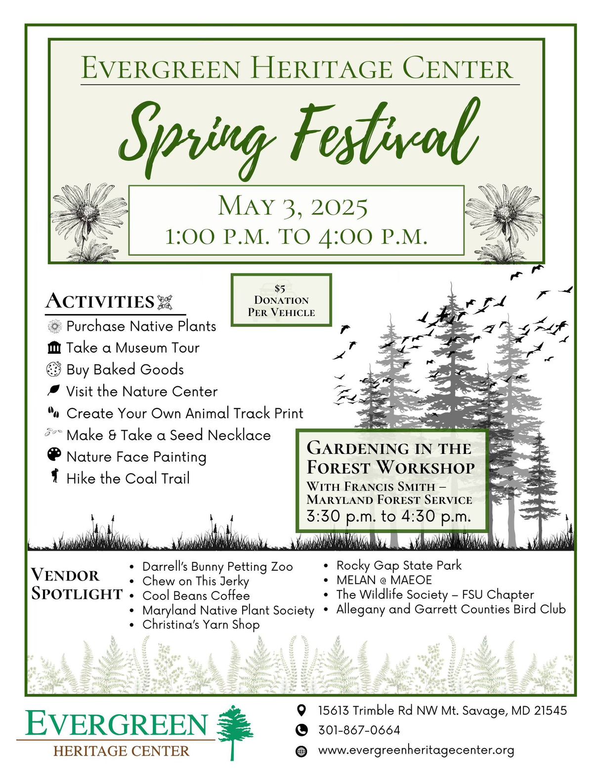 Evergreen Spring Festival & Native Plant Sale