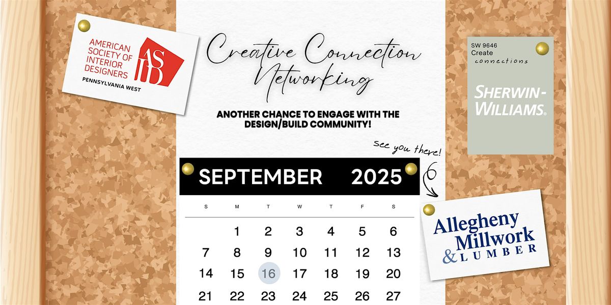 Creative Connections Networking: September  2025