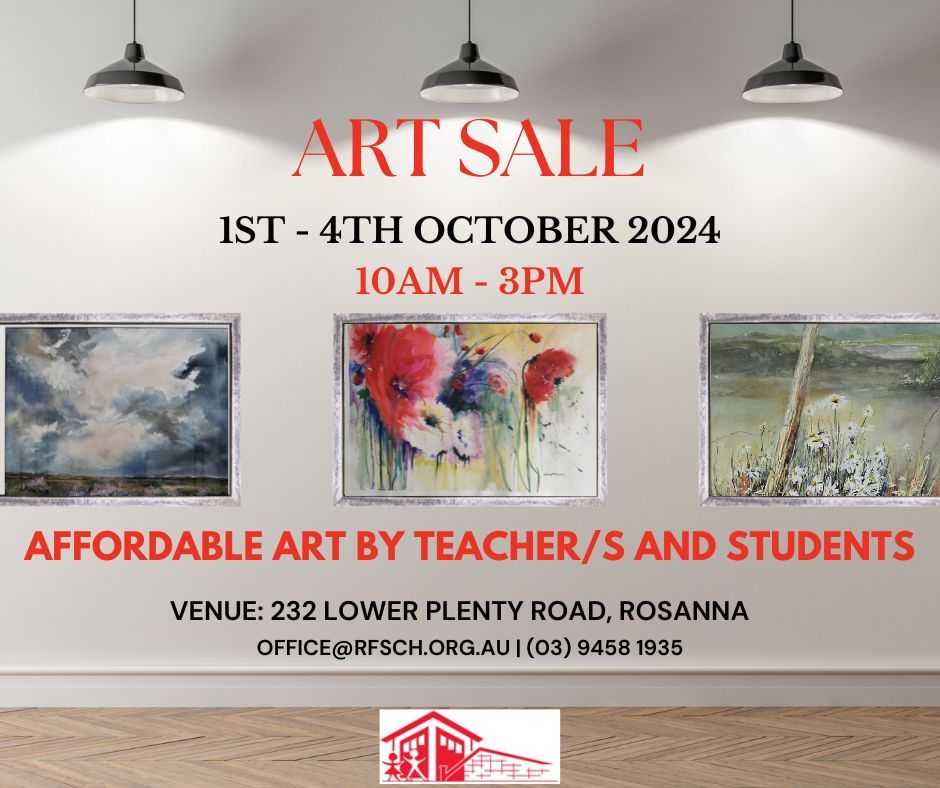 ART SALE - TUE 1st to FRI 4th OCTOBER 2024