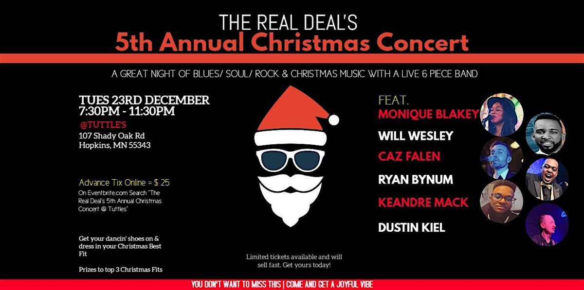 The Real Deal's 5th Annual Christmas Concert @ Tuttles