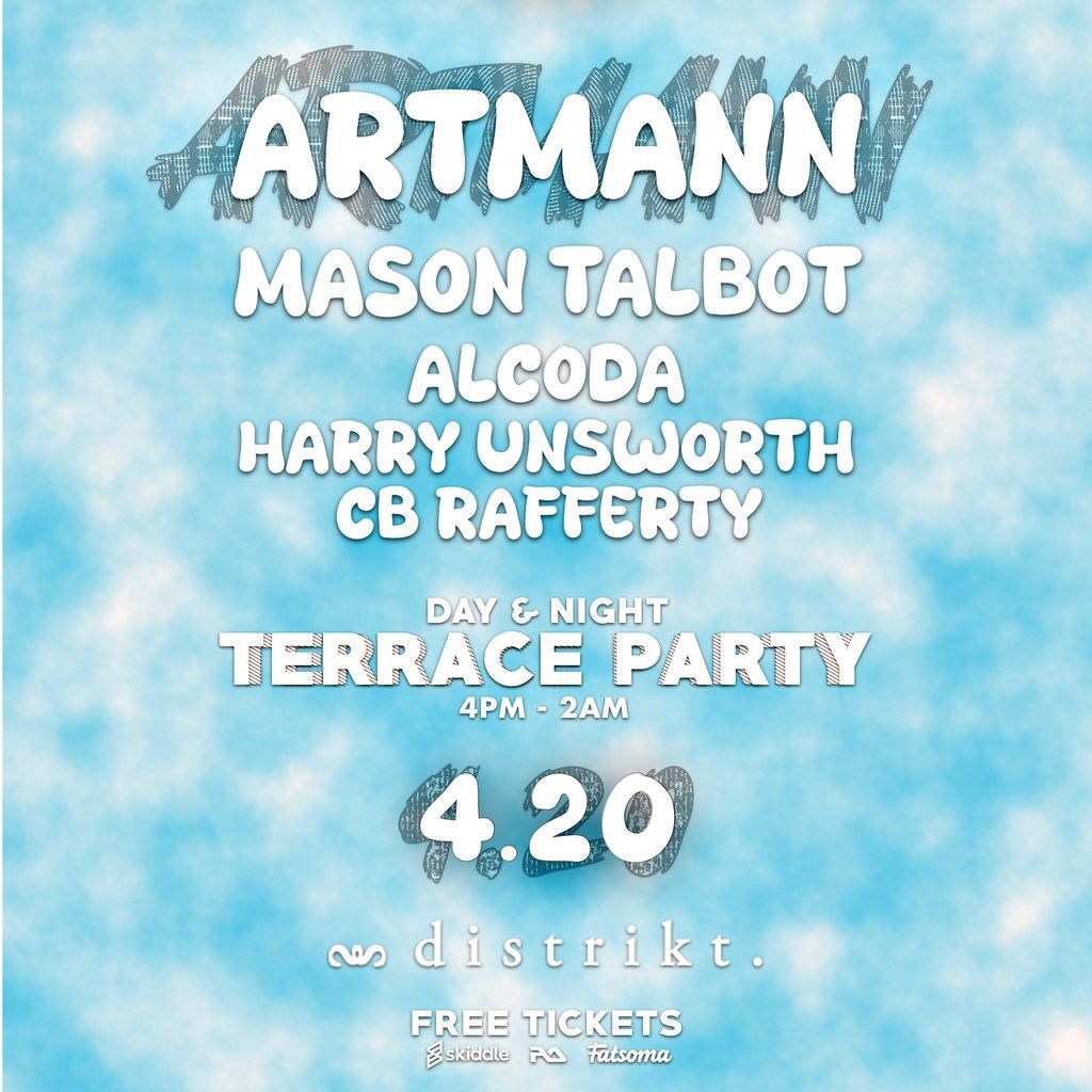 POTNL Presents: 420 Terrace Party with Artmann & Mason Talbot...