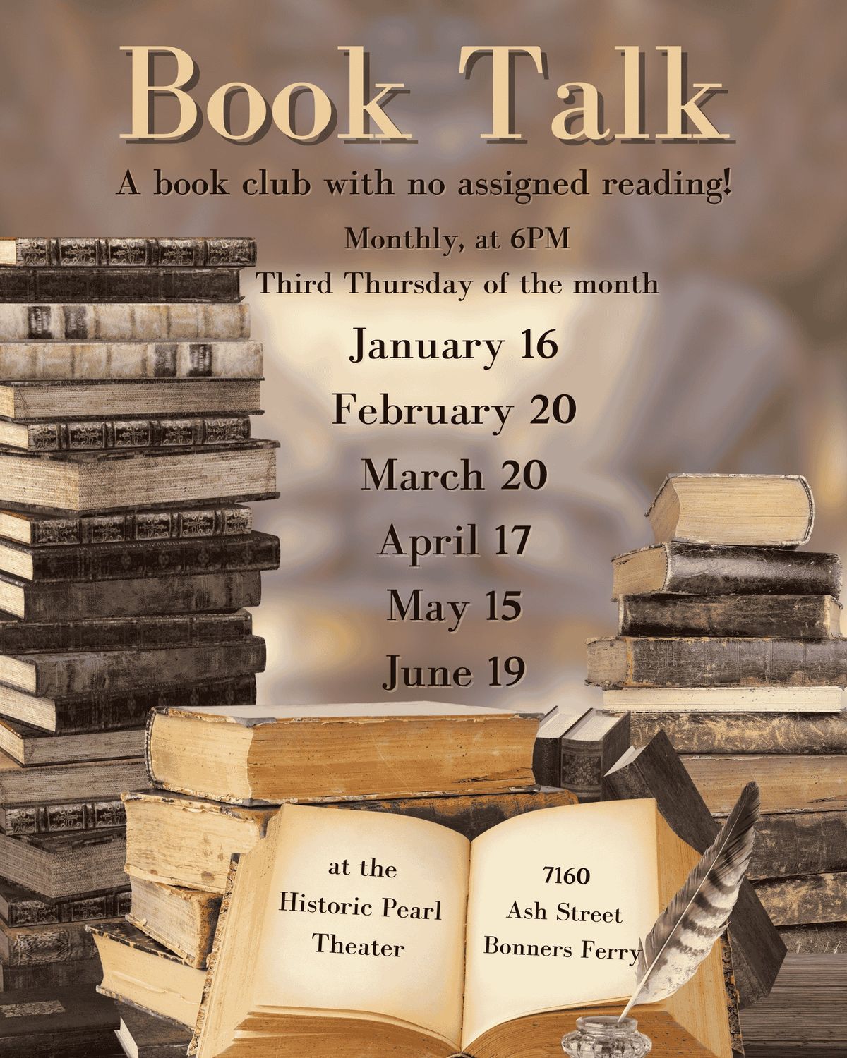 Book Talk: a book club for book lovers