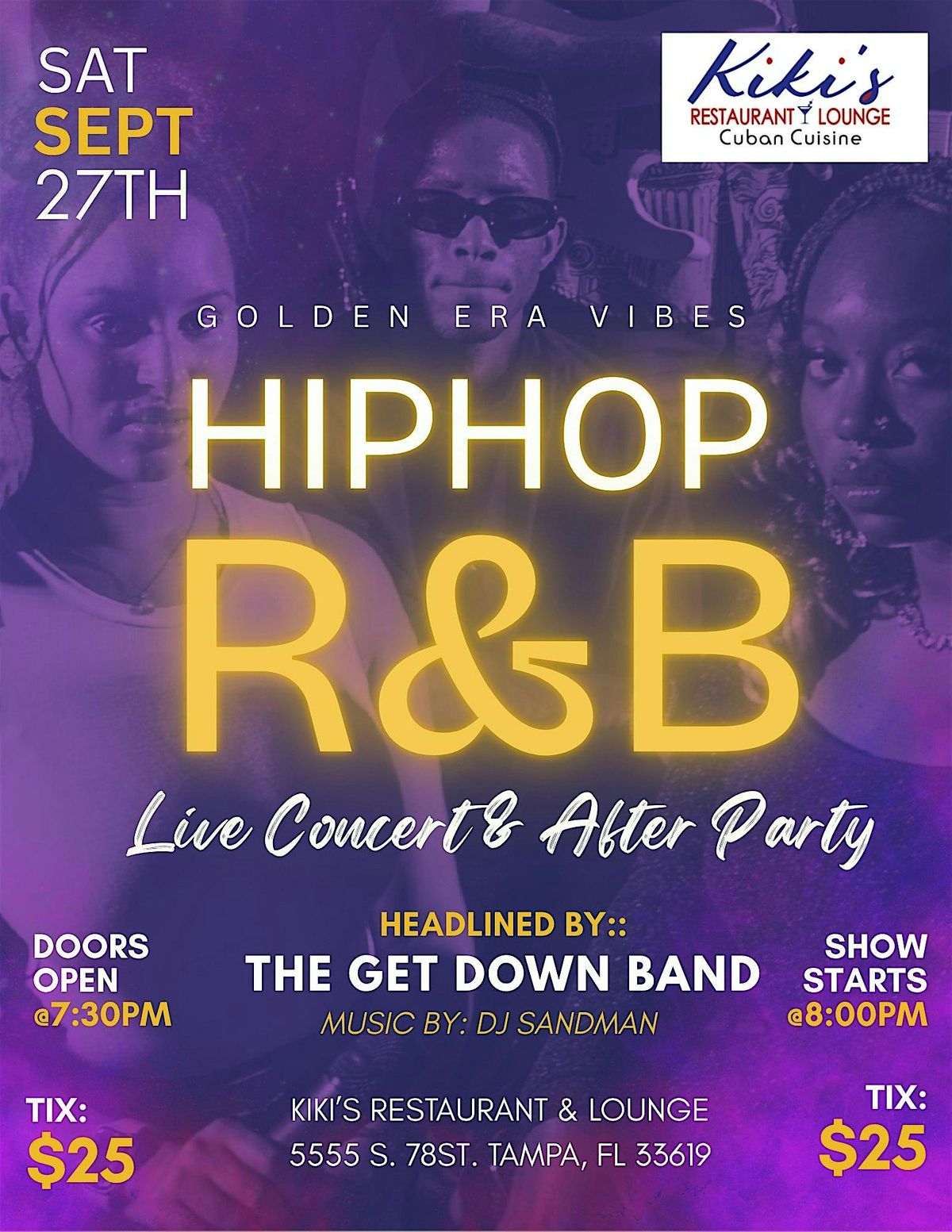 Golden Era Vibes: Hip Hop and R&B Live Concert and After Party