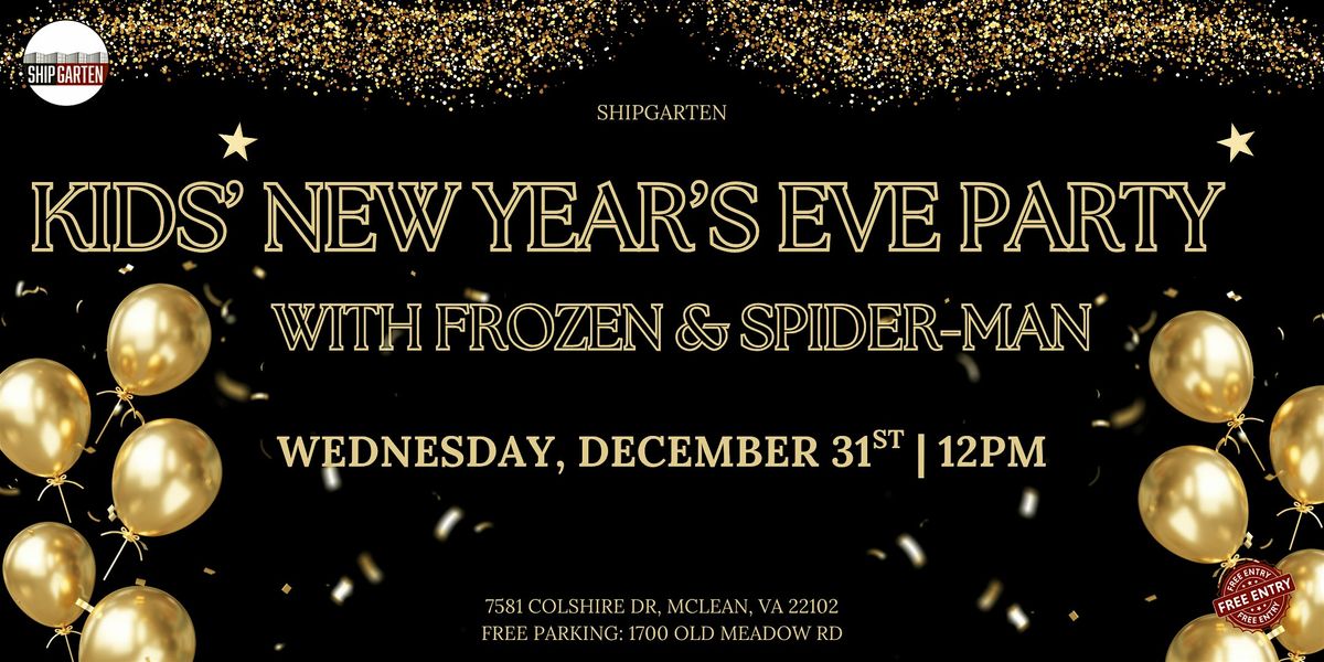 Kids New Years Eve Party with Frozen and Spider-Man
