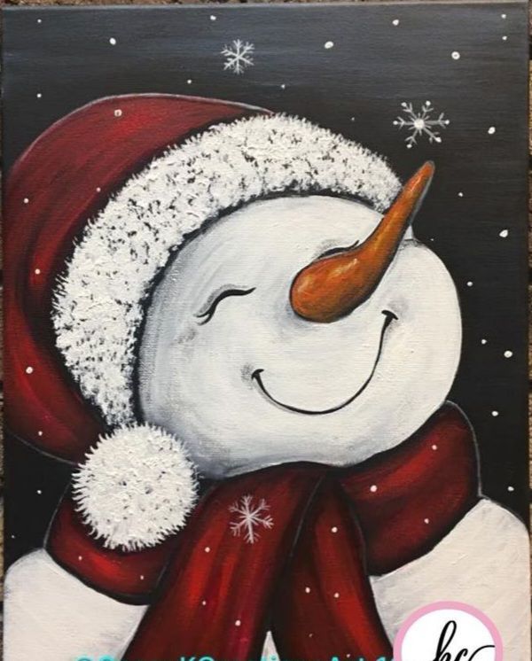 Snowman paint n doodle @ EXPRESS YOUR TALENT 