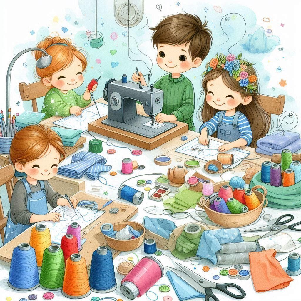 Sewing with friends 