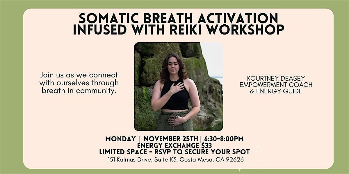 Somatic Breath Activation infused with Reiki workshop