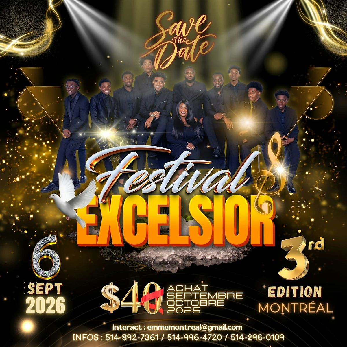 FESTIVAL EXCELSIOR 3E \u00c9DITION, 6 SEPTEMBRE 2026