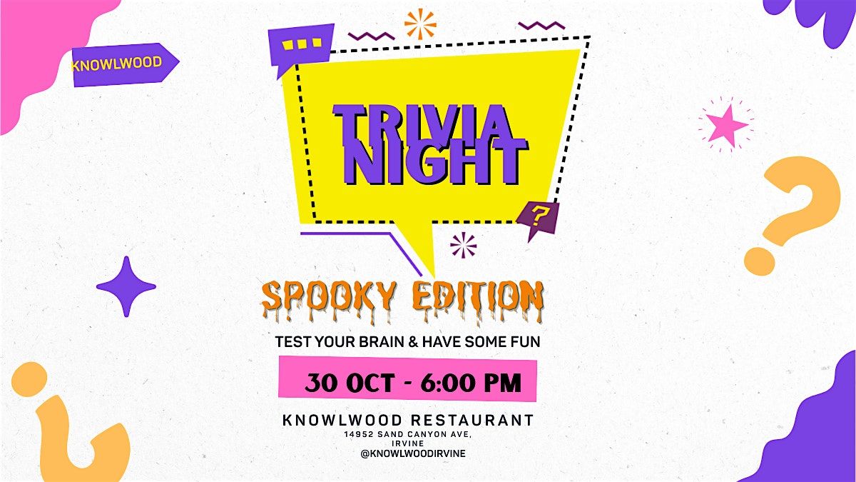Trivia Night - Spooky Edition