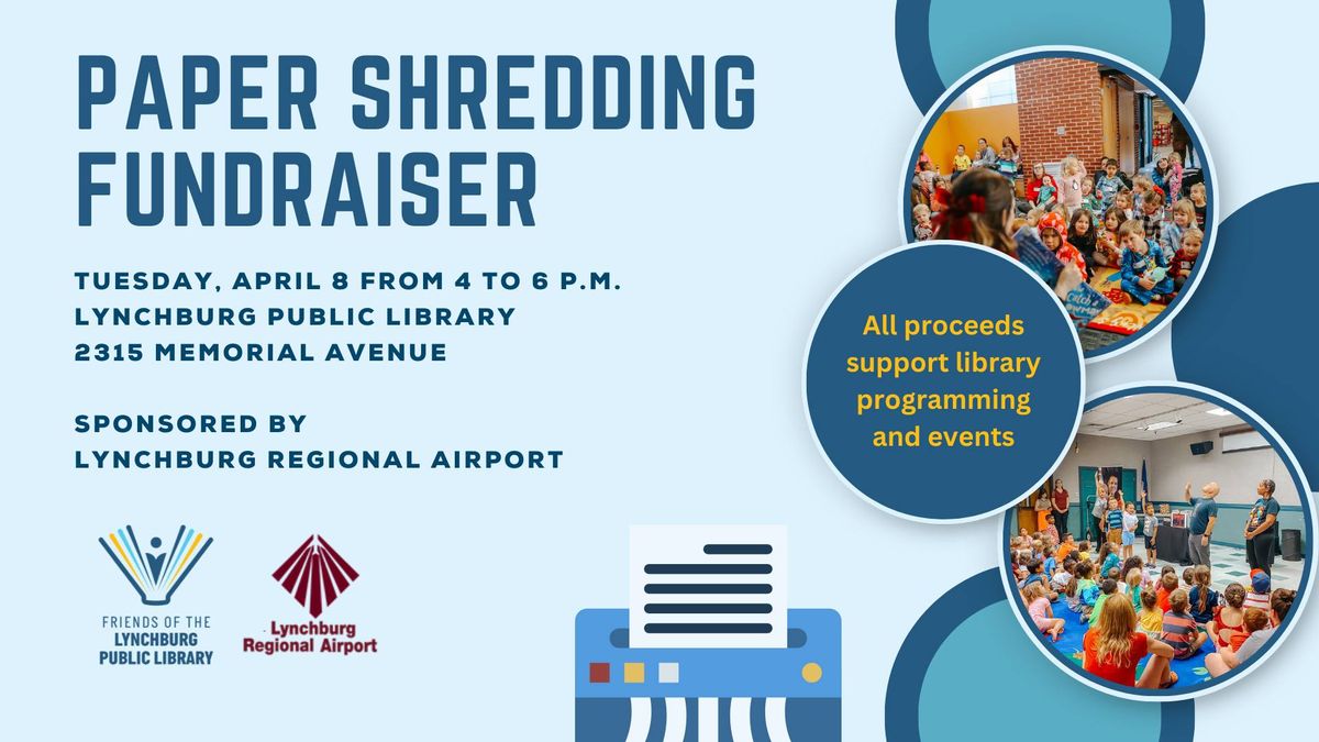 Spring Paper Shredding Fundraiser