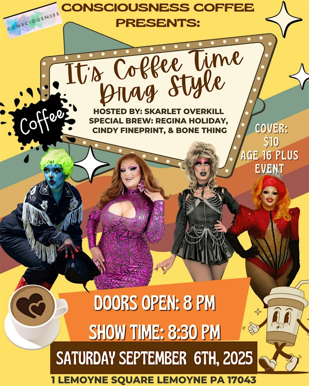 it's coffee time; drag style