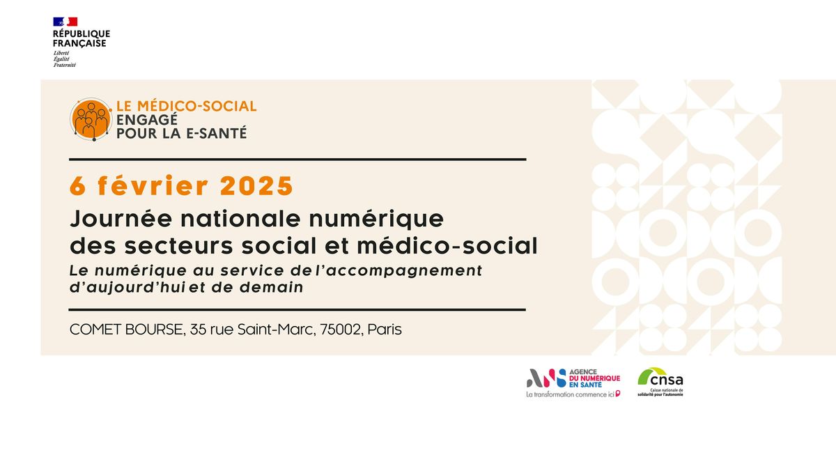 Journ\u00e9e nationale num\u00e9rique des secteurs social et m\u00e9dico-social