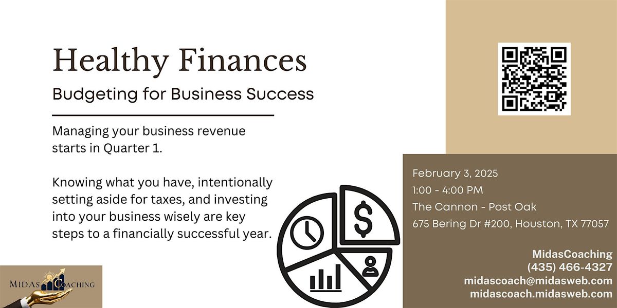 Business Development Workshop: Healthy Finances and Budgeting