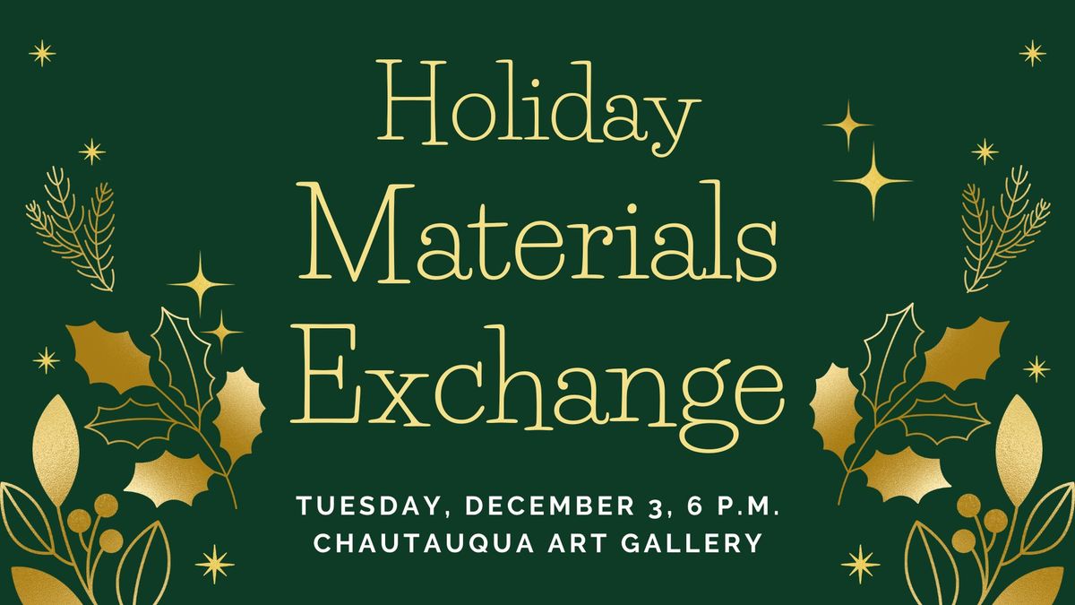 Materials Exchange Holiday Party for Artists