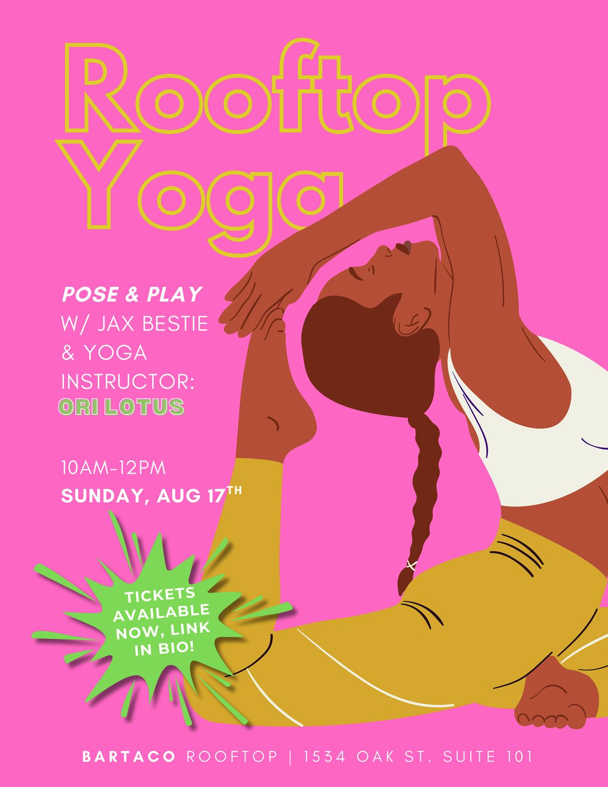 Pose & Play: Rooftop Yoga