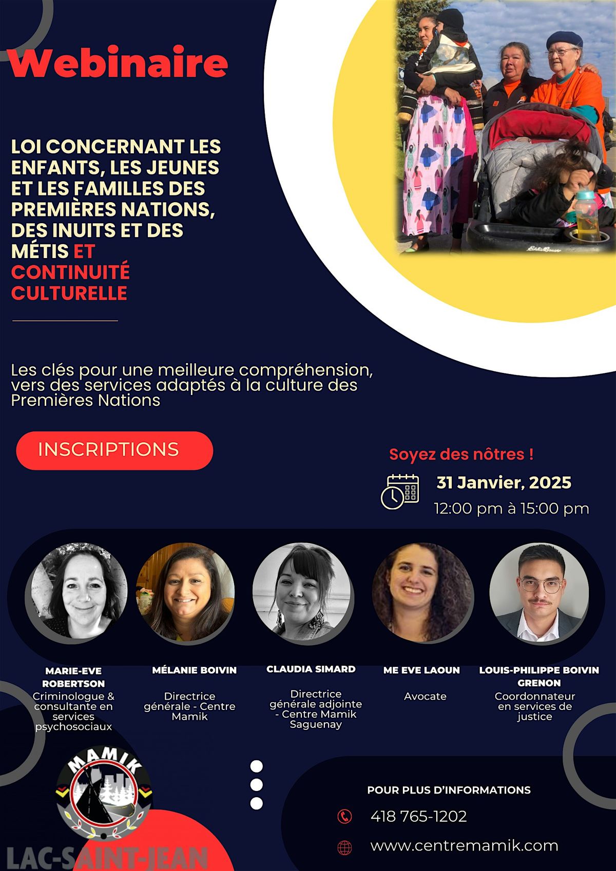 Webinaire - Loi concernant les enfants des Premi\u00e8res Nations