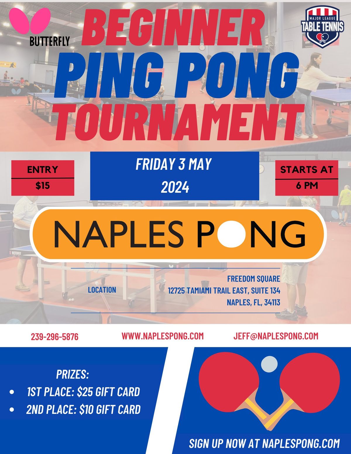 Naples Pong Beginner Tournament