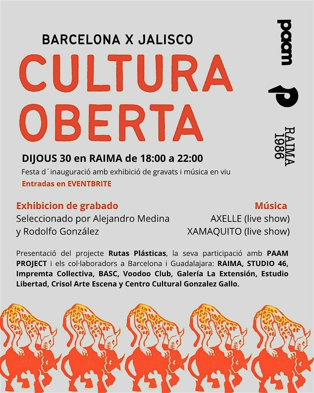 CULTURA OBERTA - Exhibici\u00f3n + musica en vivo