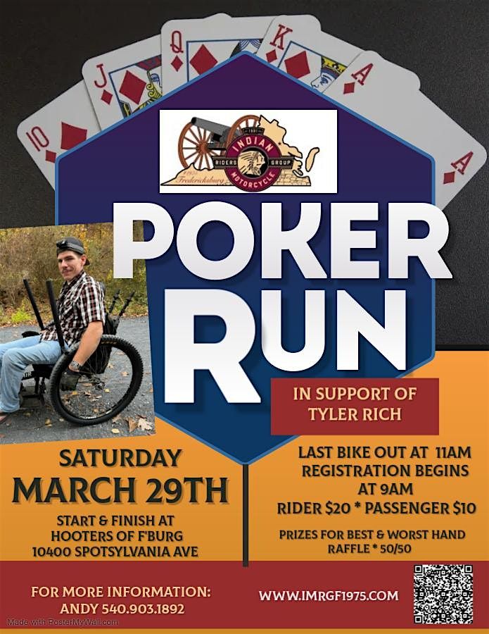 IMRGF Poker Run to Benefit Tyler Rich's Path to Mobility