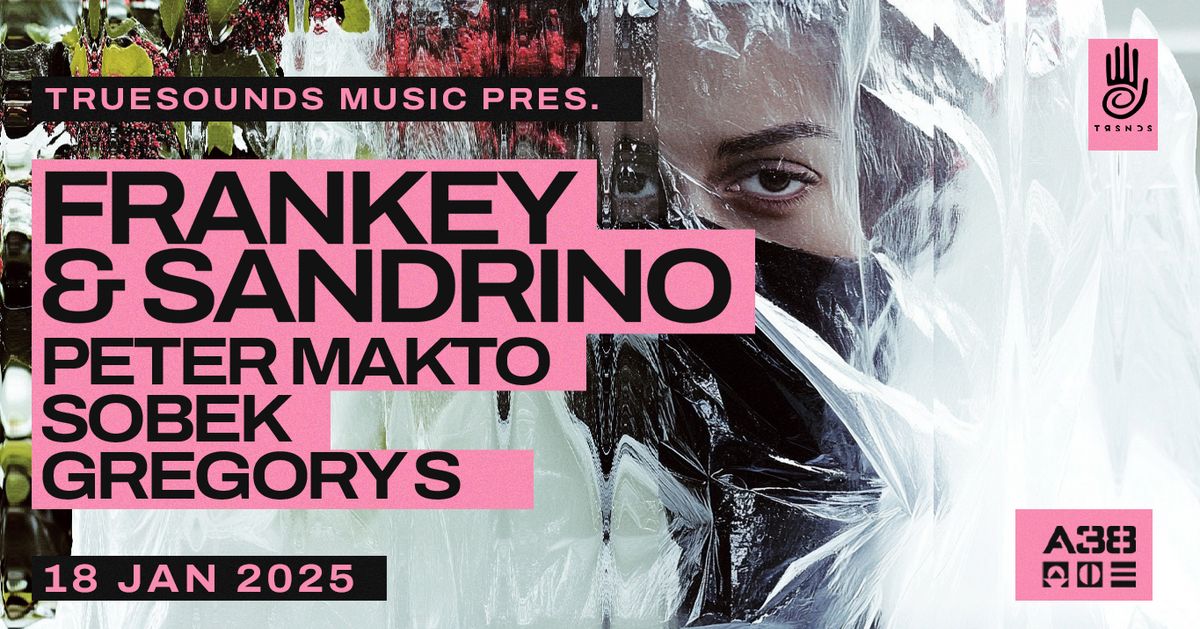 Truesounds Music pres. FRANKEY & SANDRINO \u2022 Peter Makto \u2022 Sobek \u2022 Gregory S @ A38 (18 Jan 2025)