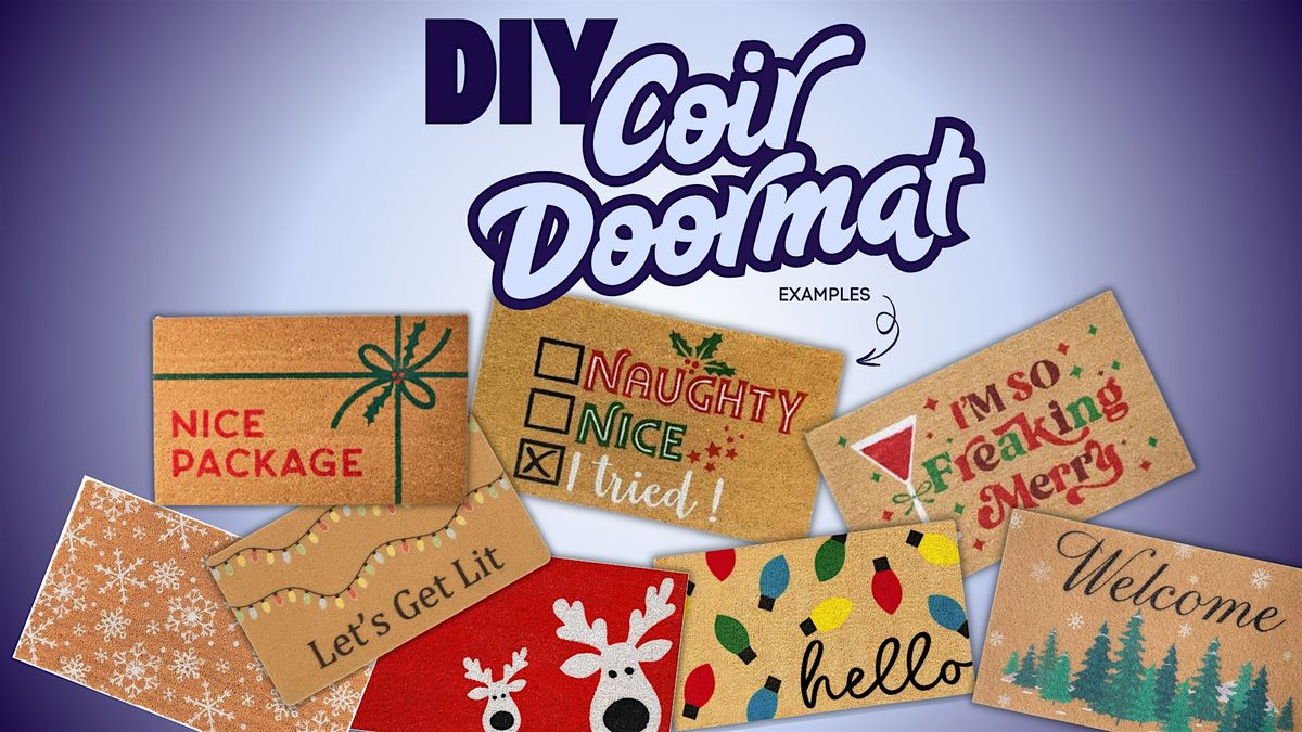 DIY Coir Doormat Craft Party at Walking Man Brewing