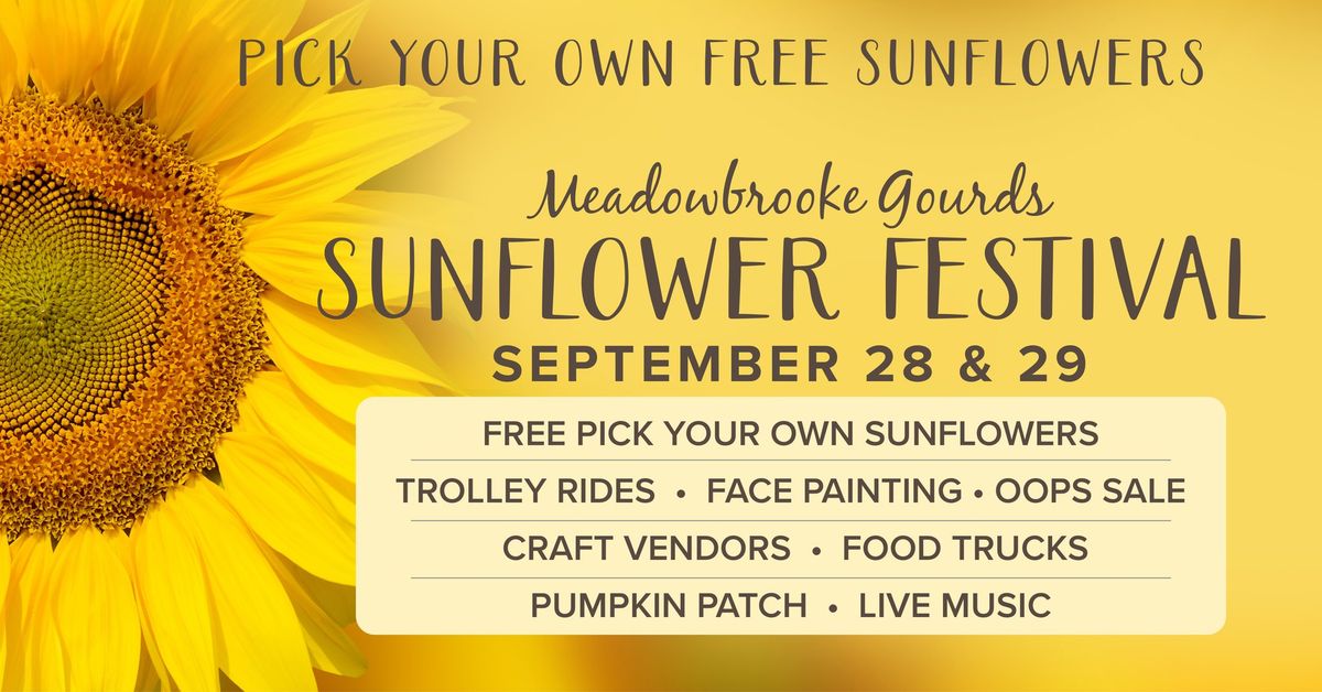 Sunflower Festival at Meadowbrooke Gourds