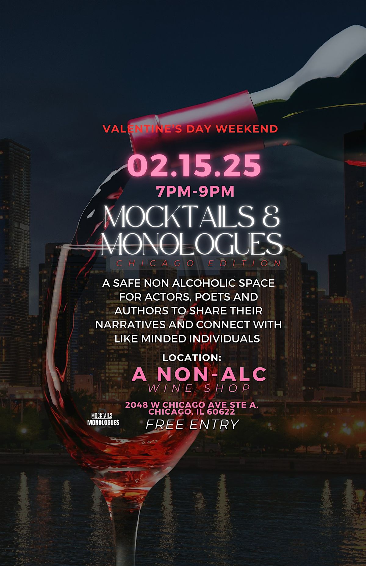 Mocktails & Monologues Chicago Edition