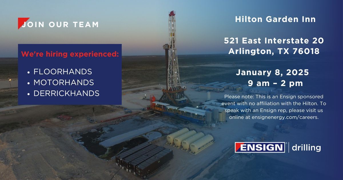 Arlington Texas Ensign Energy Hiring Event