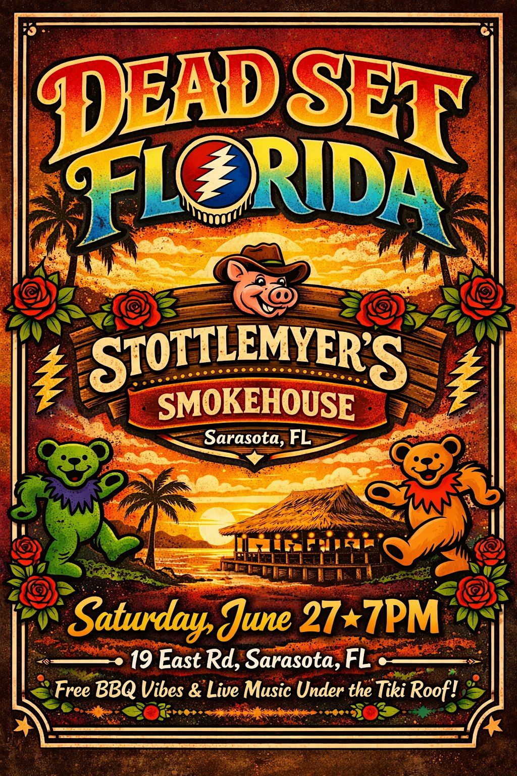 Dead Set Florida DEBUT at Stottlemeyer's Smokehouse, Sarasota | SAT JUN 27