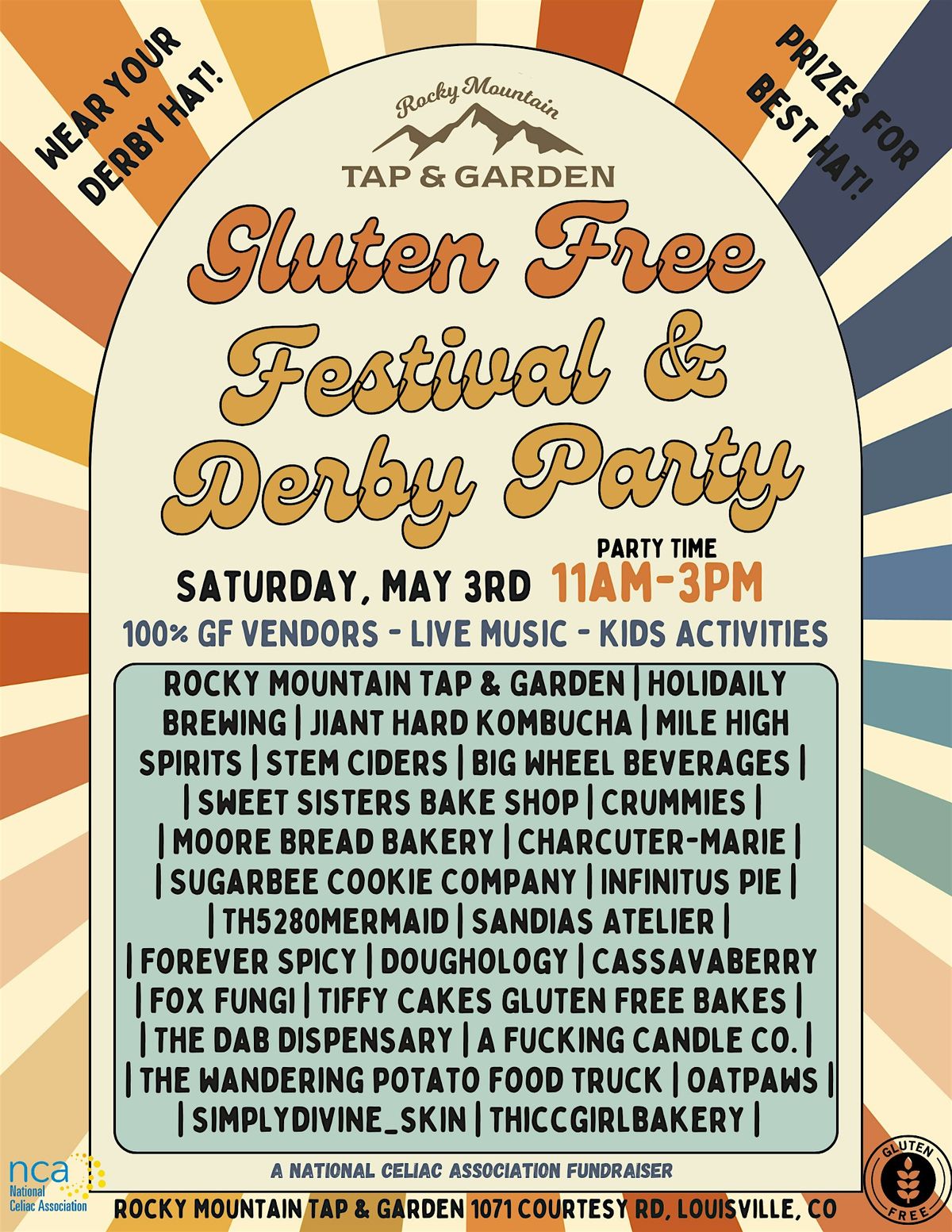 Gluten Free Festival and Derby Party