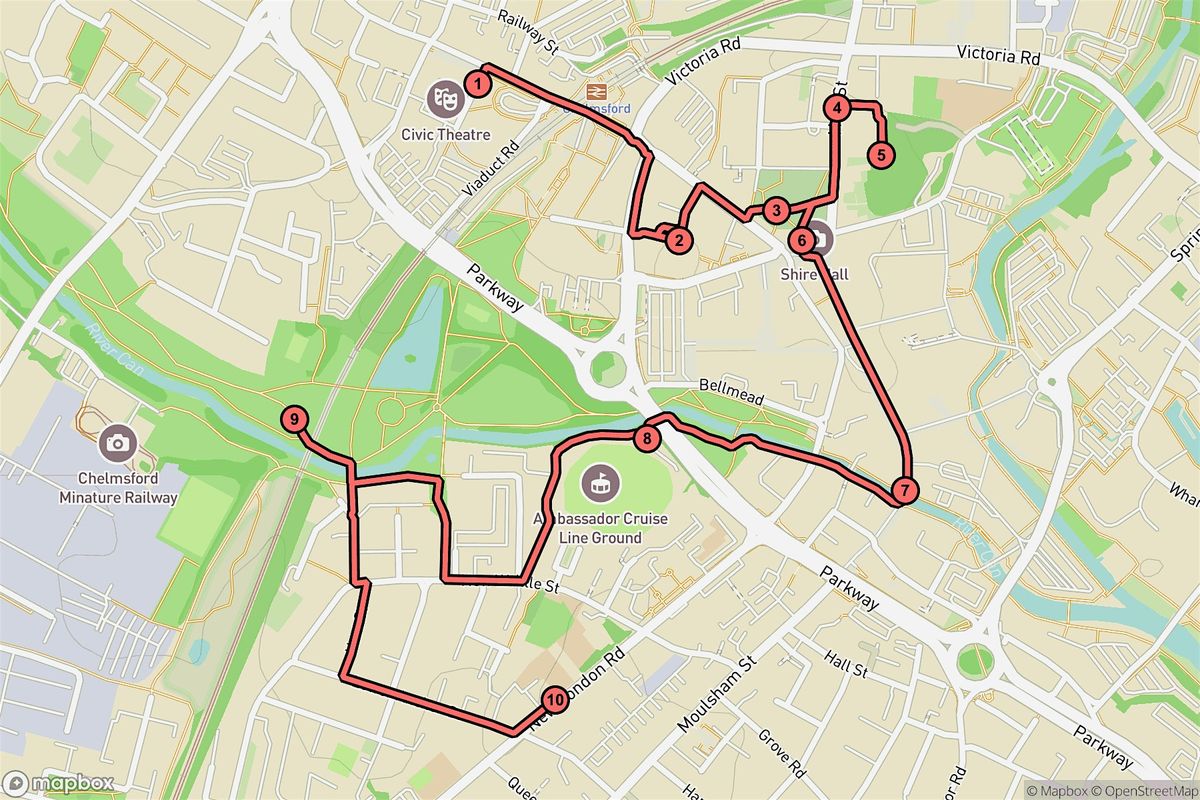 Chelmsford Audio Tour: Historic Treasures and Urban Gems Audio Tour