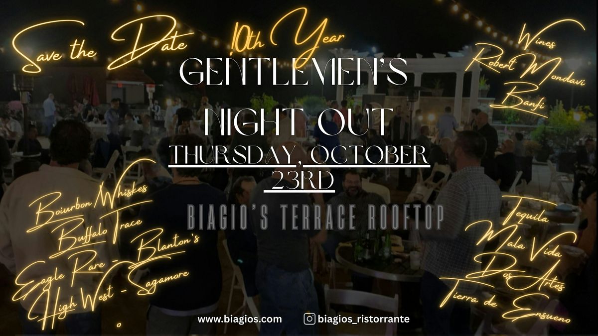 Gentlemen's Cigar Night Out - 10th Annual