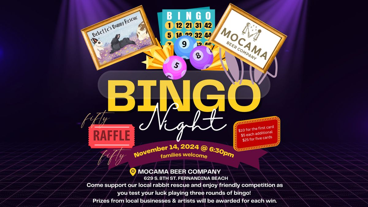 Bunny Bingo Night at Mocama!